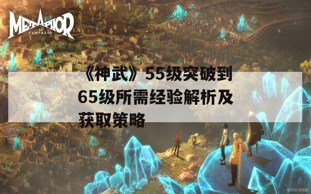 《神武》55級突破到65級所需經(jīng)驗解析及獲取策略  第1張