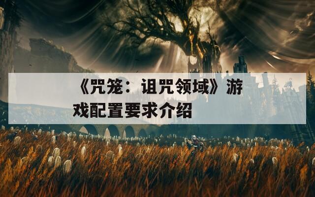 《咒籠：詛咒領(lǐng)域》游戲配置要求介紹