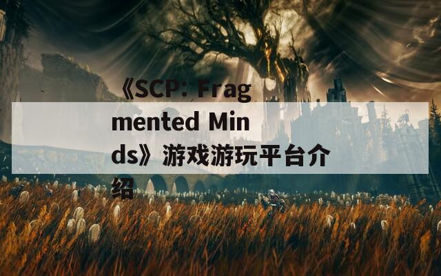 《SCP: Fragmented Minds》游戲游玩平臺介紹  第1張