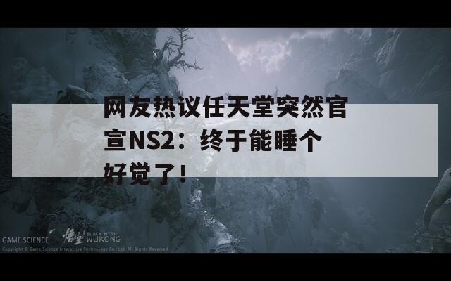 網(wǎng)友熱議任天堂突然官宣NS2：終于能睡個(gè)好覺(jué)了！